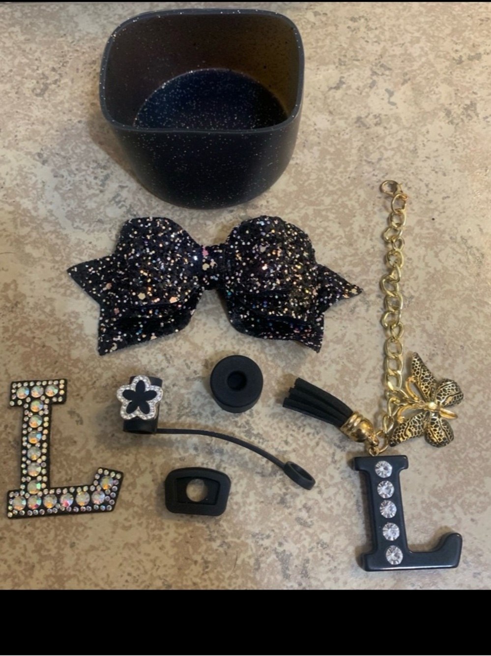 New! Set of (7) Accessories designed for decorating Stanley Cups or Other Item..